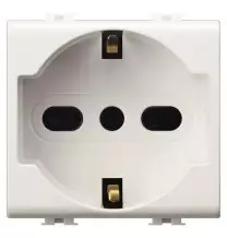 Presa Trivalente Schuko 16A Easy compatibile Matix ECSE8040