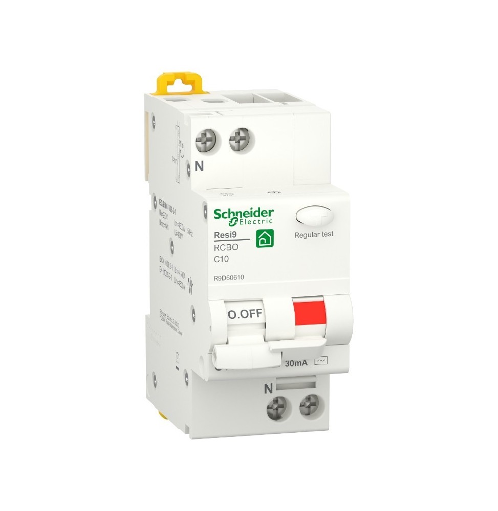 Magnetotermico Differenziale 10A 0,03 1P+N Schneider R9D60610