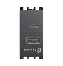 Presa di alimentazione USB A+C 3A Urmet Nea 10331