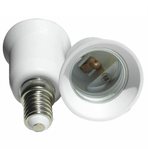 Adattatore Bianco da attacco E14 a lampada E27 Lampo ADE14-E27