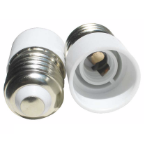Adattatore Bianco da attacco E27 a lampada E14 Lampo ADE27-E14