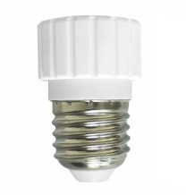 Adattatore Bianco da attacco E27 a lampada GU10 Lampo ADE27-GU10