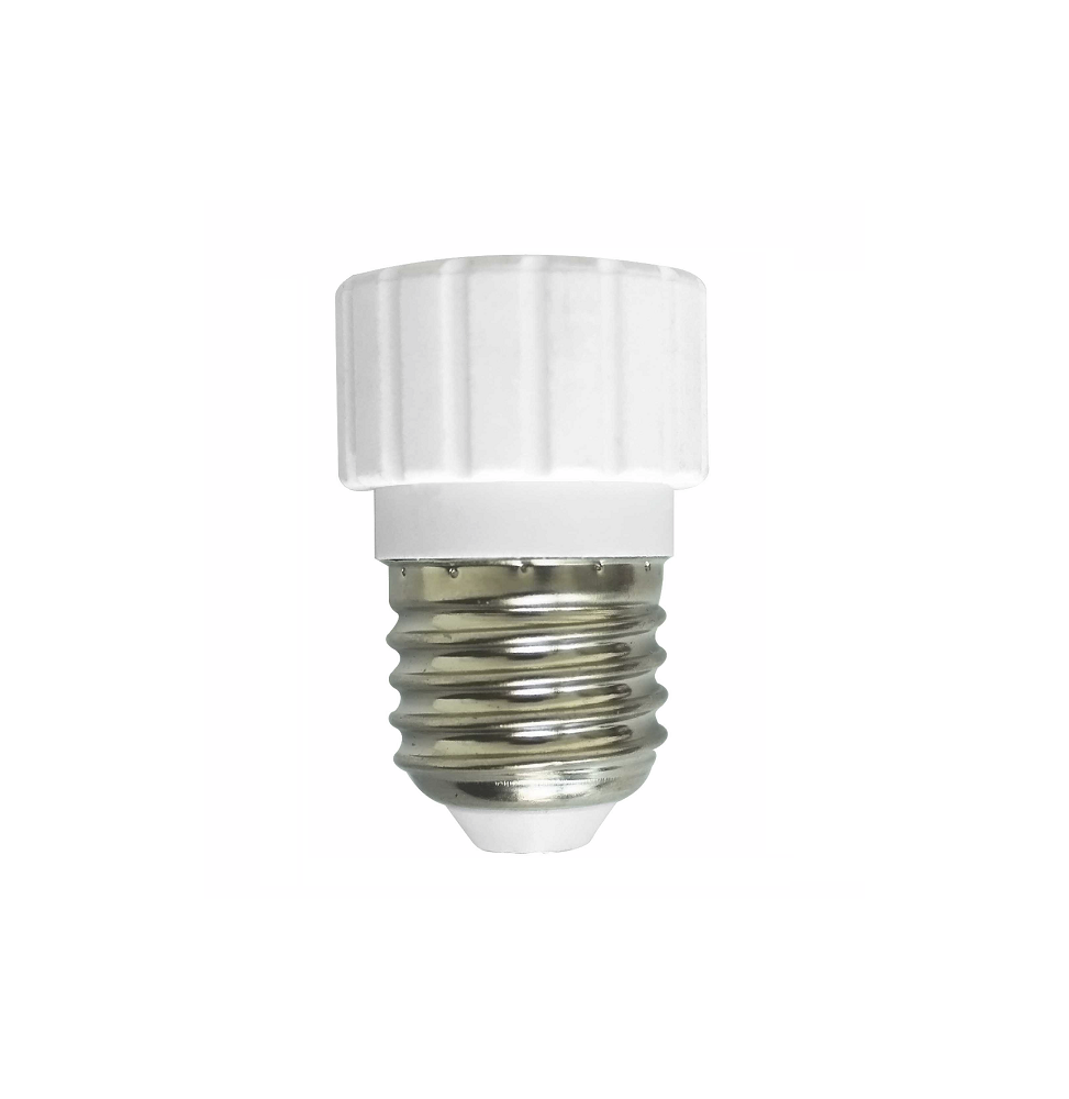 Adattatore Bianco da attacco E27 a lampada GU10 Lampo ADE27-GU10