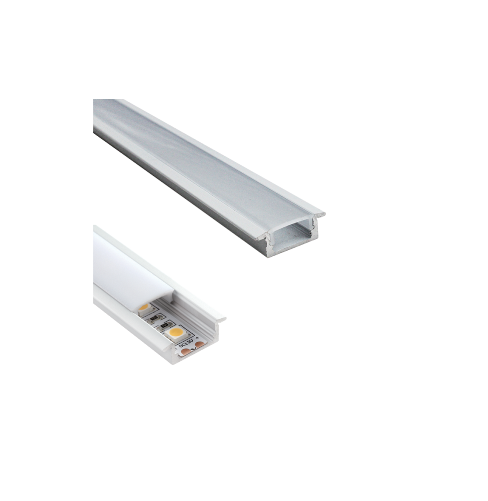 Kit Profilo Incasso in Alluminio 2mt  per strip LED Lampo PRKITINC