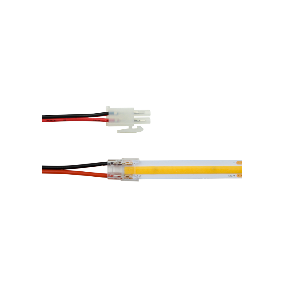 Connettore rapido a pressione per Strip LED modello REELCOB Lampo CONNCOBAMP100