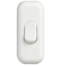 Interruttore Passafilo unipolare Bianco chiusura con viti Lampo N910BI