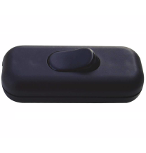 Interruttore Passafilo unipolare Nero chiusura con viti Lampo N910NE