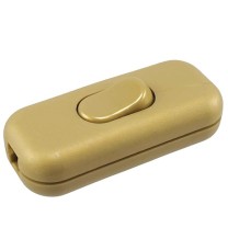 Interruttore Passafilo unipolare Oro chiusura con viti Lampo N910OR