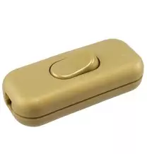 Interruttore Passafilo unipolare Oro chiusura con viti Lampo N910OR