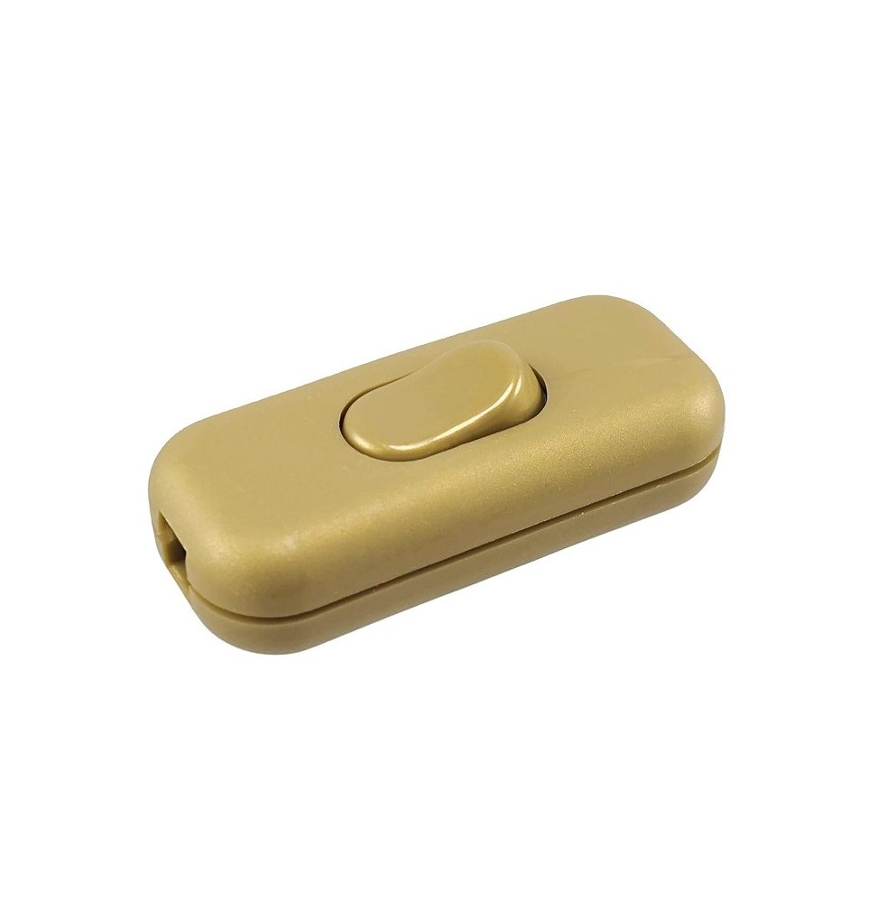 Interruttore Passafilo unipolare Oro chiusura con viti Lampo N910OR