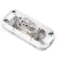 Interruttore Passafilo unipolare Trasparente chiusura con viti Lampo N910/TR