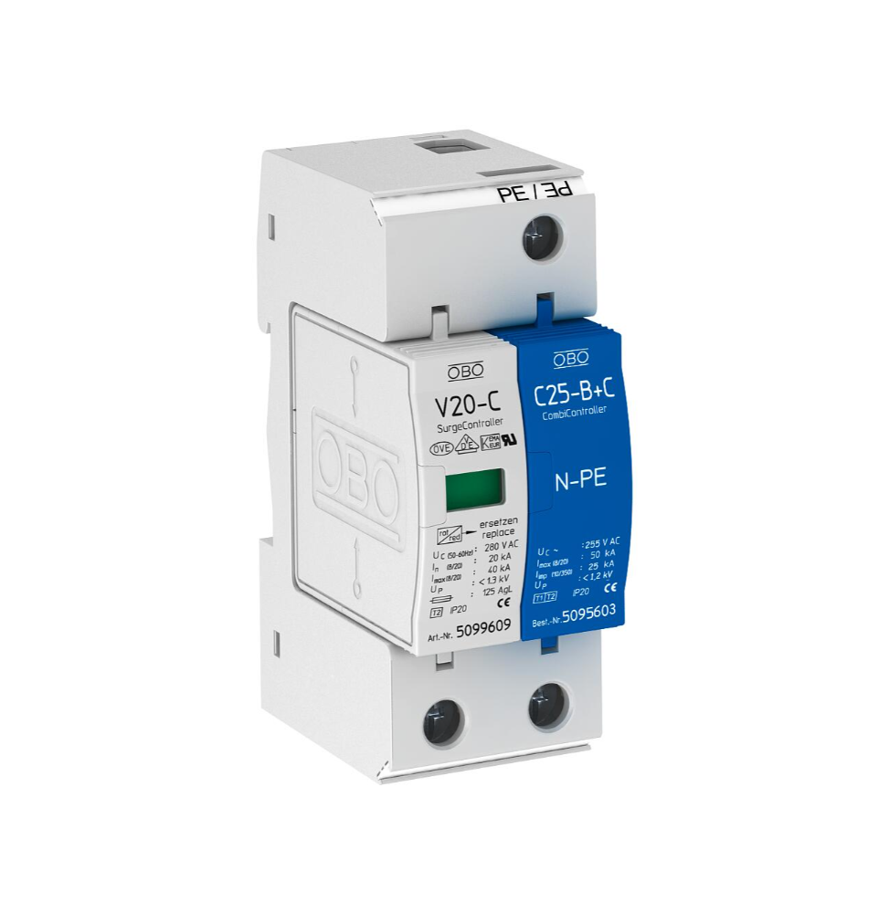 Scaricatore di sovratensione OBO di tipo 2 OBO 5094650