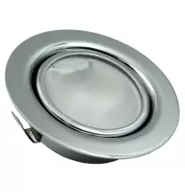 Faretto da Incasso Cromo 12V in Metallo con vetro protettivo e Portalampade G4 Lampo F20LVCRSL