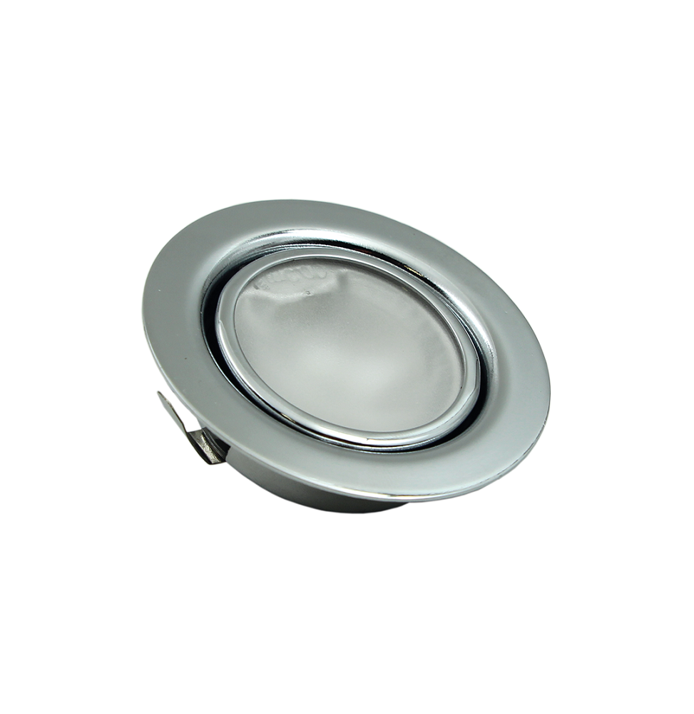 Faretto da Incasso Cromo 12V in Metallo con vetro protettivo e Portalampade G4 Lampo F20LVCRSL