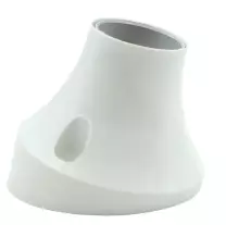 Portalampada E27 Bianco con base inclinata in termoplastica Lampo S300IBI