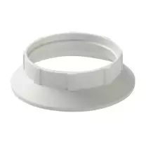 Fermatazza Bianco in termoplastica per portalampada E27 Lampo S521BI