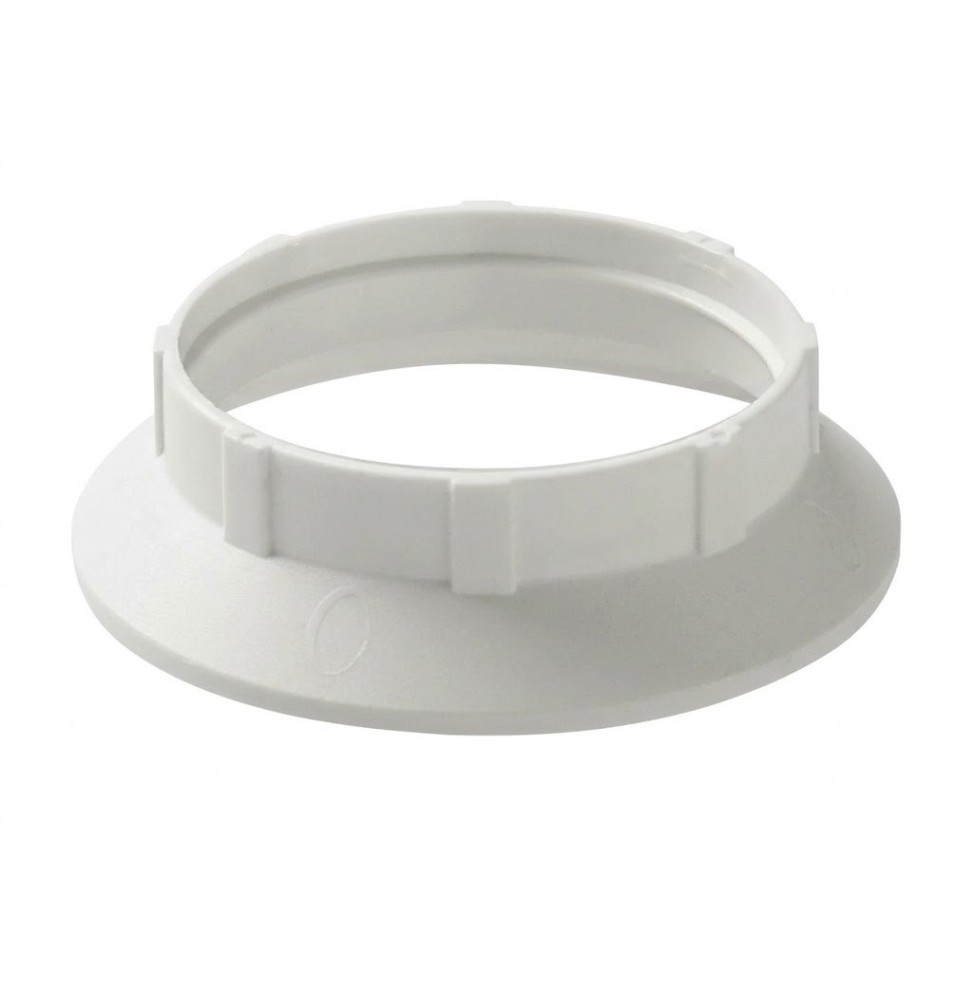 Fermatazza Bianco in termoplastica per portalampada E27 Lampo S521BI