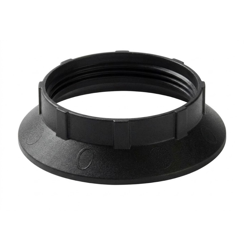 Fermatazza Nero in termoplastica per portalampada E27 Lampo S521NE