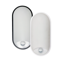 Plafoniera LED ovale 18W Tricolor con cover intercambiabile e sensore di prossimità Lampo ELY18WSENSMC