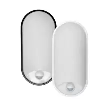 Plafoniera LED ovale 18W Tricolor con cover intercambiabile e sensore di prossimità Lampo ELY18WSENSMC