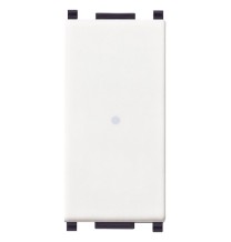 Pulsante Assiale illuminabile con tasto intercambiabile Vimar Plana 14108