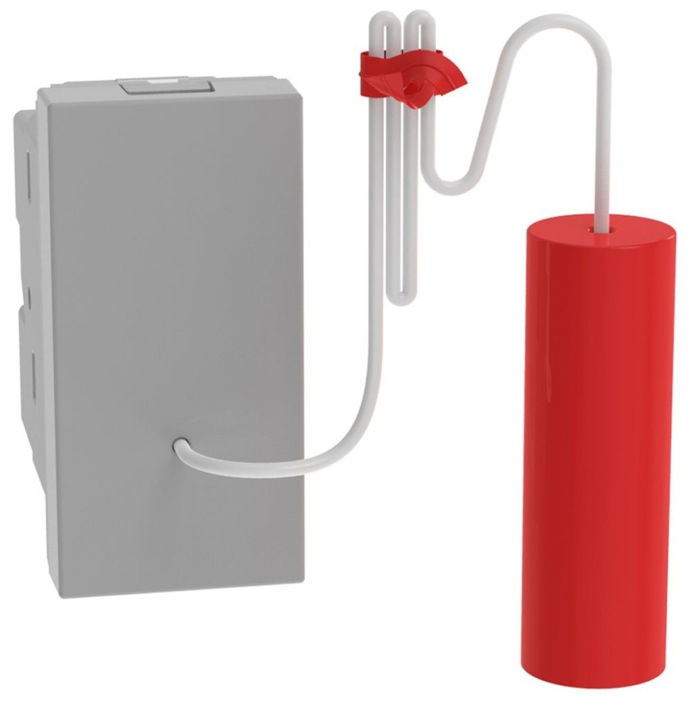 Pulsante a tirante MatixGo unipolare 10A Grigio JG4033
