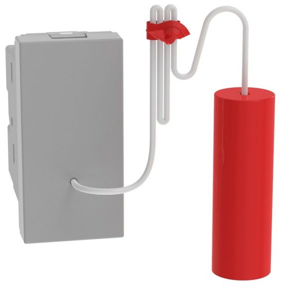 Pulsante a tirante MatixGo unipolare 10A Grigio JG4033