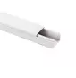 Canalina bianca Rigida in tecnopolimero 25x17 lunghezza 2MT Elettrocanali ECMC2517B