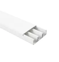 Canalina tre scomparti 40x10 2 Metri Elettrocanali ECMC4010B