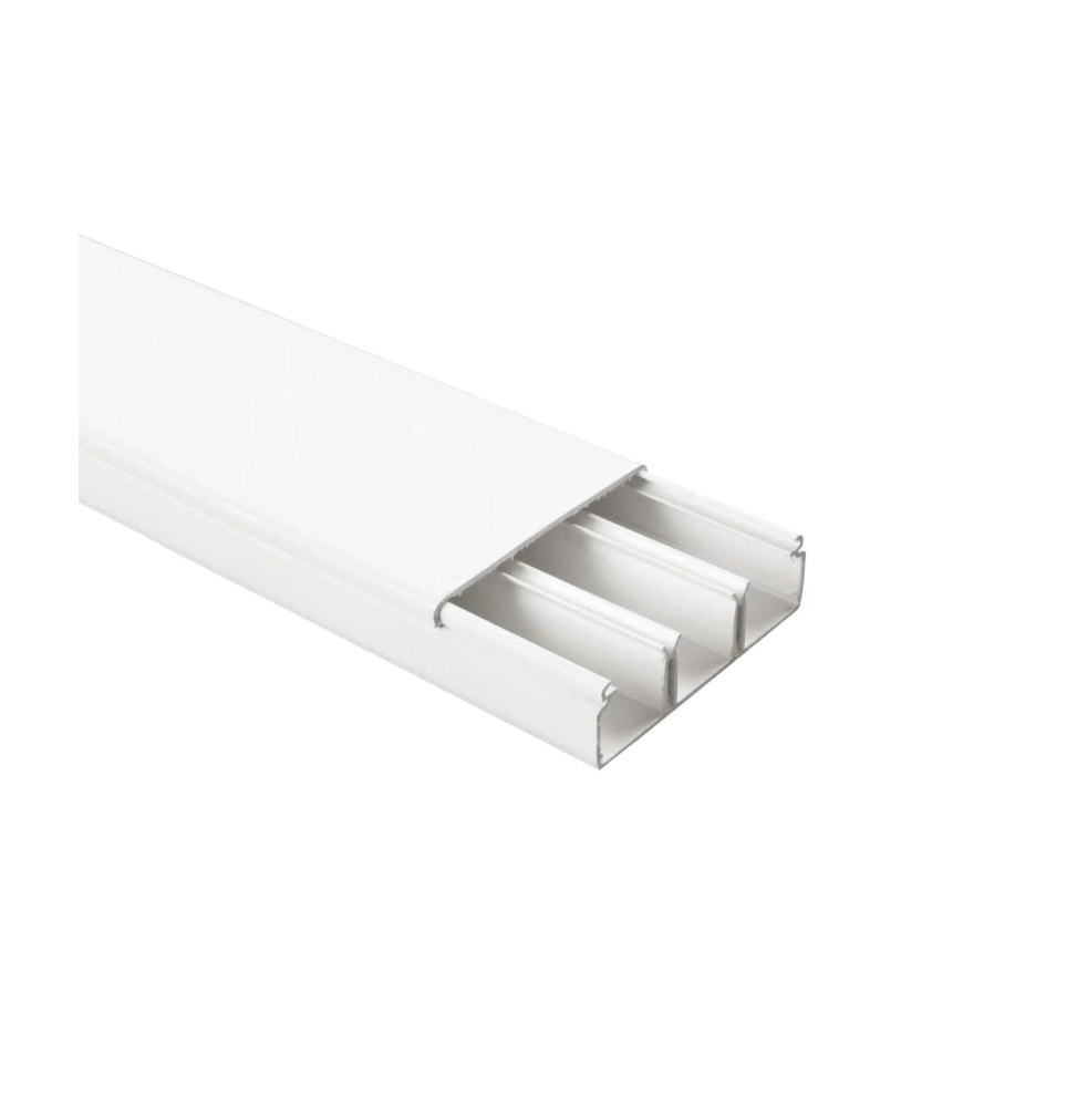 Canalina tre scomparti 40x10 2 Metri Elettrocanali ECMC4010B