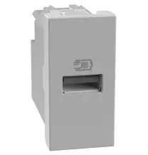 Caricatore Bticino MatixGo USB 1 modulo Bianco JG4191A