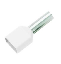 Terminale a Bussola 2x0,75 mmq Bianco confezione 200 pezzi BMM 00552