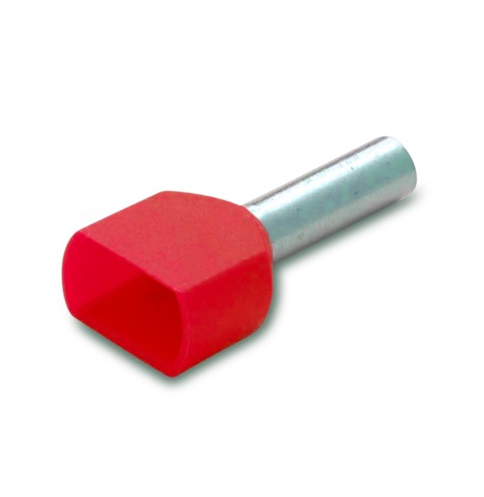 Terminale a Bussola 2x1 mmq Rosso confezione 200 pezzi BMM 00654