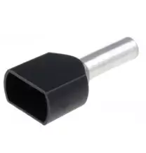 Terminale a Bussola 2x1,5 mmq Nero confezione 200 pezzi BMM 00656