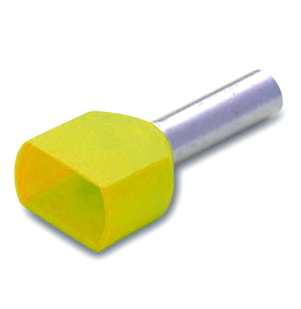 Terminale a Bussola 2x6 mmq Giallo confezione 50 pezzi BMM 00661