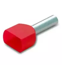 Terminale a Bussola 2x10 mmq Rosso confezione 100 pezzi BMM 00662