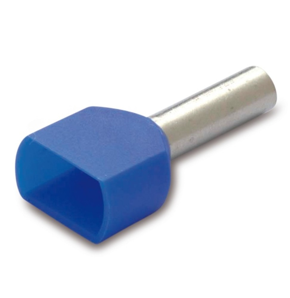 Terminale a Bussola 2x16 mmq Blu confezione 50 pezzi BMM 00663