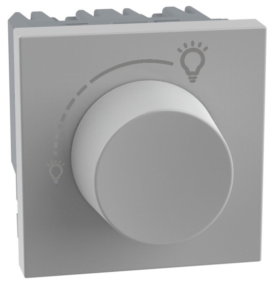 Varialuce Bticino MatixGo Dimmer universale rotativo 2 moduli Grigio JG4415