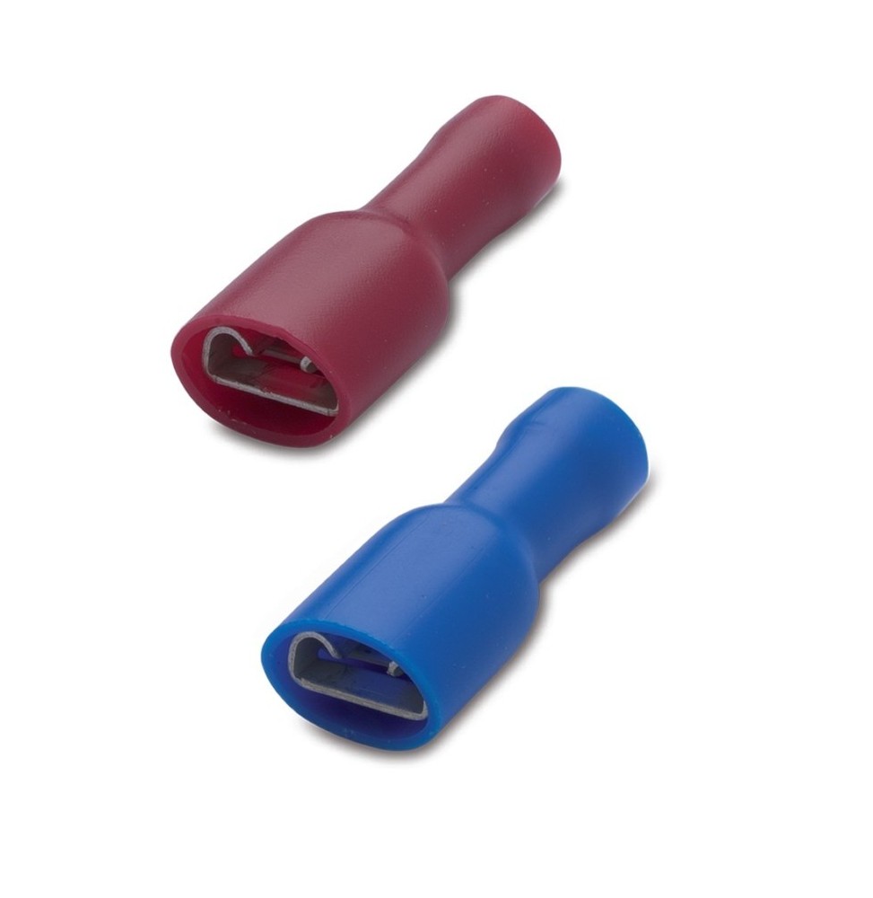 Faston Femmina isolato 1,5 mmq 6,3x0,8mm Rosso 100 pz BMM 00191