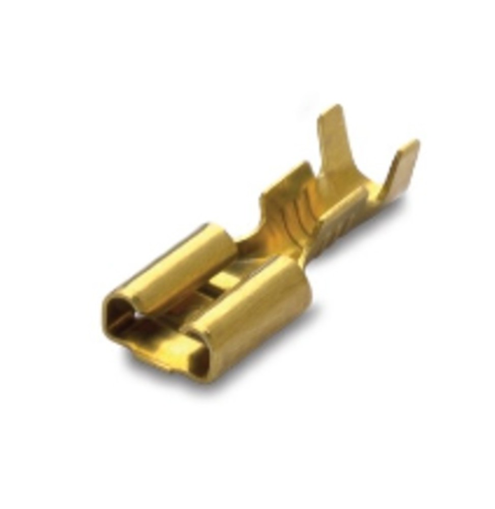 Faston Femmina 2,5 mmq 6,3x0,8mm Nudo confezione 100 BMM 01290