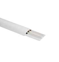 Canalina bianca da Pavimento in tecnopolimero 75x17 2 Metri Elettrocanali ECCAP7517B