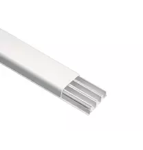 Canalina Battiscopa tre scomparti 70x20 2 Metri Elettrocanali EC20001