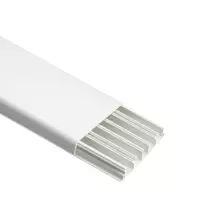 Canalina Battiscopa cinque scomparti 130x28 2 Metri Elettrocanali EC20201