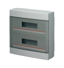 Centralino da parete 36 moduli con portella trasparente IP40 Elettrocanali EC60036