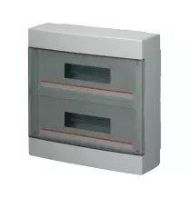 Centralino da parete 36 moduli con portella trasparente IP40 Elettrocanali EC60036