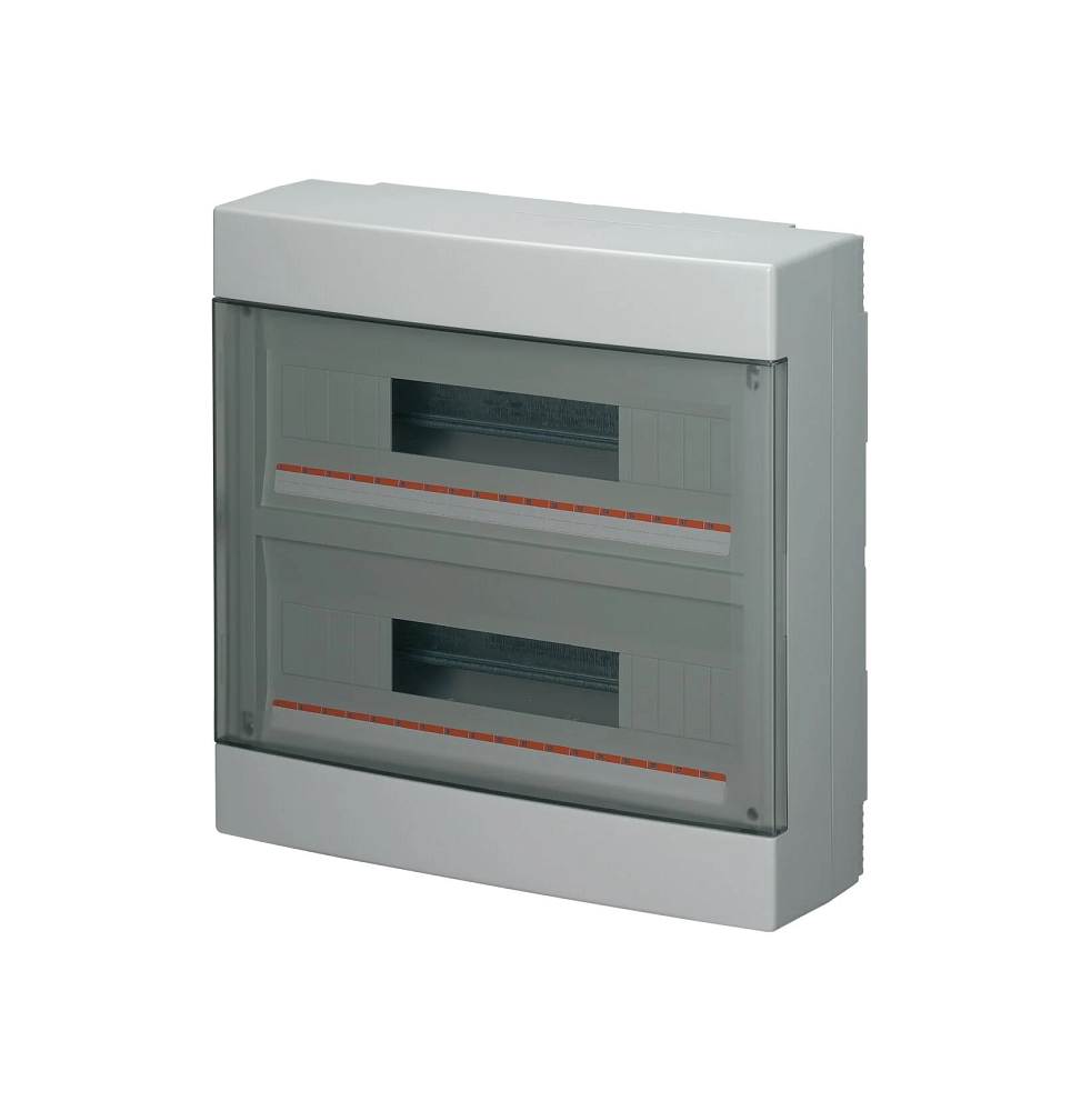 Centralino da parete 36 moduli con portella trasparente IP40 Elettrocanali EC60036