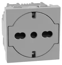 Presa Trivalente Flat MatixGo Grigia 16A Flat JG4140A16F