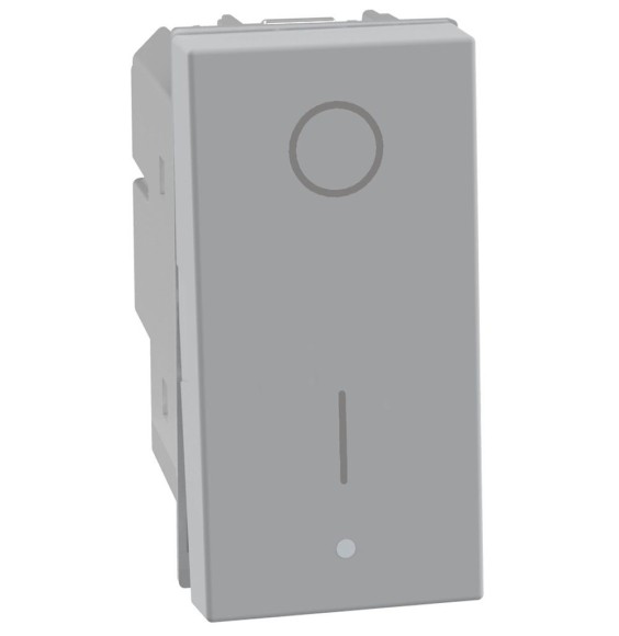 Interruttore Bticino MatixGo bipolare 16A Grigio JG4002