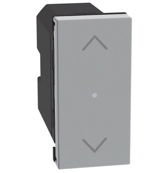 Comando Tapparelle Bticino MatixGo wireless con led integrato Grigio JG4027CWI
