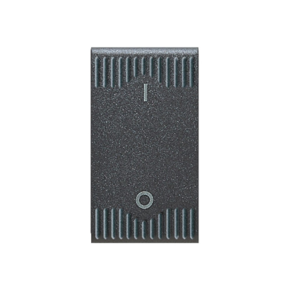 Interruttore Bipolare 16A serigrafia 0 - 1 Tasto Grigio Noir Ave 45310